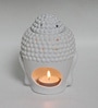 White Ceramic & Wax Gautam Buddha Diffuser Fragrance Oil Warmer Lamp