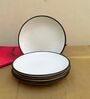 White Ceramic (Set Of 4) Quarter Plates
