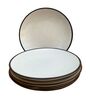 White Ceramic (Set Of 4) Quarter Plates
