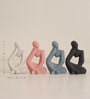 Multicolor Human Figurine Ceramic Vases (4 Pc)