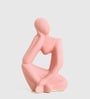 Multicolor Human Figurine Ceramic Vases (4 Pc)