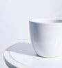 White Ceramic Apple Shape Desk Pot Planter