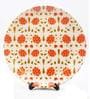 White Ceramic Babur Inspired White Decorative Plate Showpiece