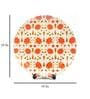 White Ceramic Babur Inspired White Decorative Plate Showpiece