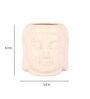 White Ceramic Buddha Shape Flower Pot