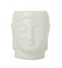 White Ceramic Buddha Shaped Planter