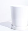 White Ceramic Desk Pot
