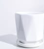 White Ceramic Desk Pot