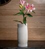 White Ceramic Eloquent Spiral 3D Vase