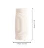 White Ceramic Eloquent Spiral 3D Vase