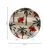 Multicolor Ceramic Winstar Floral Decorative Plate
