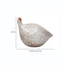 White Ceramic Hefty but Appealing Hen Duo Set Showpiece