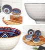 White Ceramic Japanese Bowl (Pack of 4)