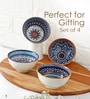 White Ceramic Japanese Bowl (Pack of 4)