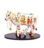 White Ceramic Kamdhenu Cow Showpiece 6'' Height