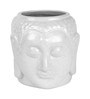 White Ceramic Medium Buddha Shape Planter