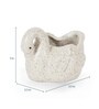 White Ceramic Mini Duck Pot