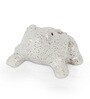 White Ceramic Mini Frog Pot