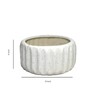 White Ceramic Levare Desk Pot