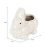 White Ceramic Rabbit Pot