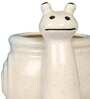 White Ceramic Snail Shape Flower Pot