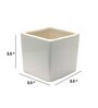 White Ceramic Square Planters