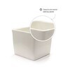 White Ceramic Square Planters