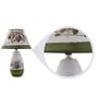 White Ceramic Shade Table Lamp with Metal Base