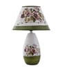 White Ceramic Shade Table Lamp with Metal Base