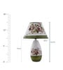 White Ceramic Shade Table Lamp with Metal Base