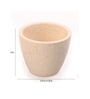 White Ceramic Table Top Desk Pot, Set Of 2