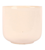 White Ceramic U Shape Flower Pot