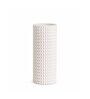 White Ceramic Zig Zag Blossom 3D Vase