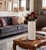 White Ceramic Zig Zag Blossom 3D Vase