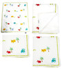 Cocobee White Animal Cartoon Print Baby Quilt in White Colour