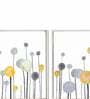 White Canvas Framed Floral Art Print Set of 2