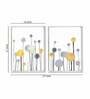 White Canvas Framed Floral Art Print Set of 2