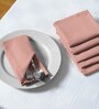 Peach Cotton (14 x 14) Table Napkins (Set of 24)