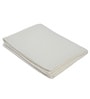 White Cotton Solid 82X55 Inch Waffle Design Throw