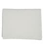 White Cotton Solid 82X55 Inch Waffle Design Throw