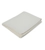 White Cotton Solid 82X55 Inch Waffle Design Throw