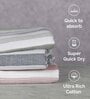 White Cotton 230 GSM (Set of 3) Bath Towels