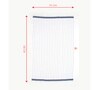 White Cotton 230 GSM (Set of 3) Bath Towels
