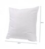 White Cotton Microfiber Filled 24X24 Inches Cushion Inserts (Set Of 4)