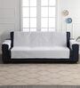 White Cotton 3 Seater 36X24 Inch Sofa Cover