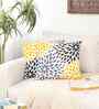 White Cotton Abstract 16x16 inches Cushion Cover Set of 2