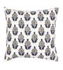White Cotton Abstract 16x16 inches Cushion Covers (Pack of 2)
