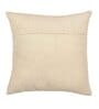 White Cotton Abstract 16x16 inches Cushion Covers (Pack of 2)