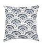 White Cotton Abstract 16x16 inches Cushion Covers (Pack of 2)