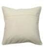White Textured Cotton 18 X 18 Inches Cushion Covers (Set Of 2)